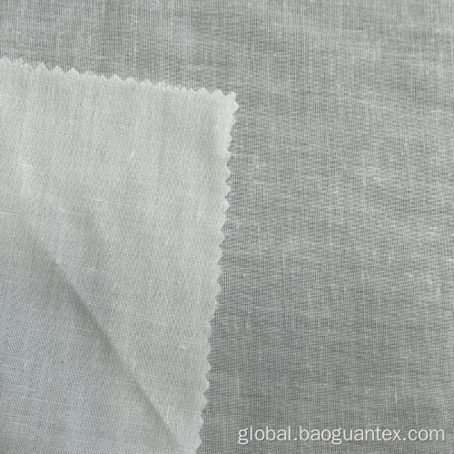 Solid Color Dyed Polyester Linen Textile for Garments